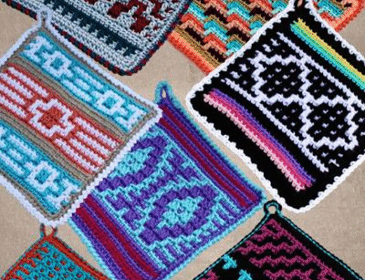 Crochet Native American Potholders