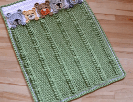 Sleep Tight Teddy Bear Blanket