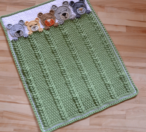 Sleep Tight Teddy Bear Blanket