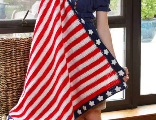 Free Crochet Patriotic Throw Pattern