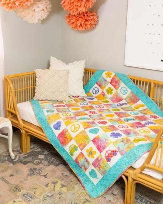 Free GO Groovy Quilt Patterm