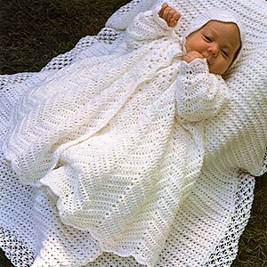 Crochet Christening Pattern for Baby