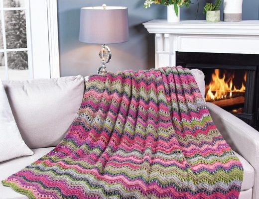 Crochet Kit Terra Ripple Throw Pattern