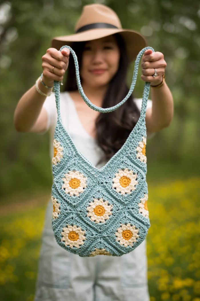 Crochet Summer Daisy Bag Pattern Kit