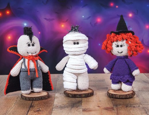 Halloween Crochet Boo Trio Pattern Kit