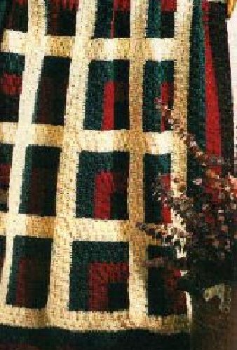 Crochet Log Cabin Throw