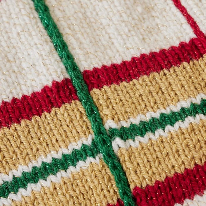 Holiday Plaid Knit Afghan Kit