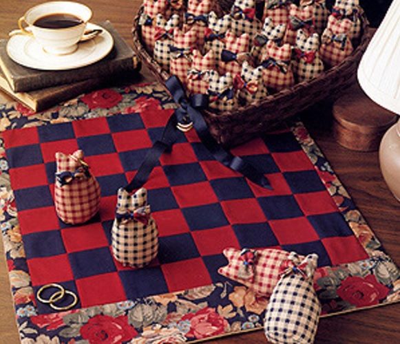 ePattern Cat Checkerboard Sewing Pattern