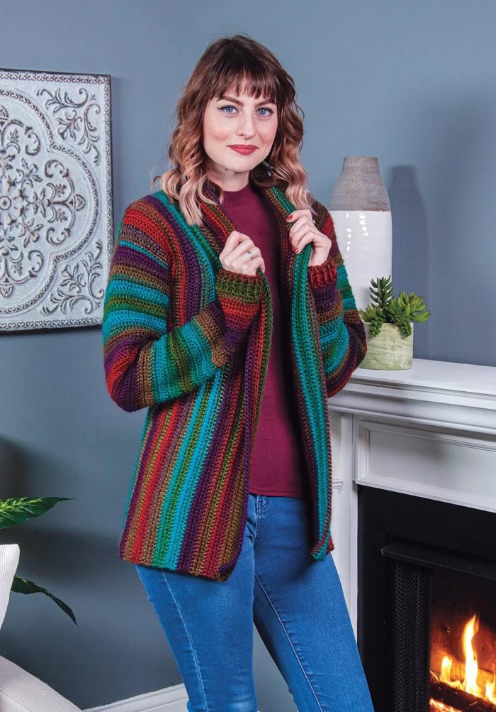 Crochet a Warm and Cozy Sweater with the Prism Cardigan Crochet Sweater Kit