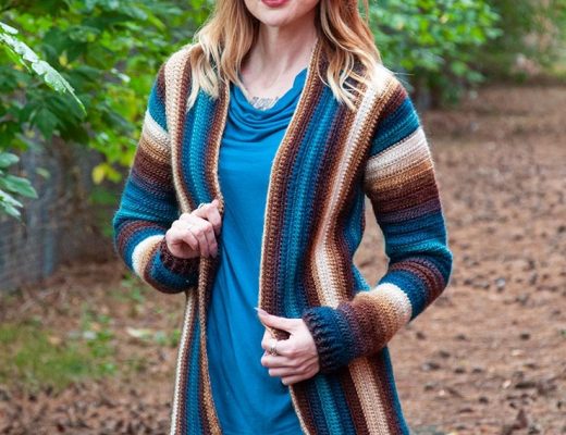 Crochet the Colorful Prism Cardigan Sweater