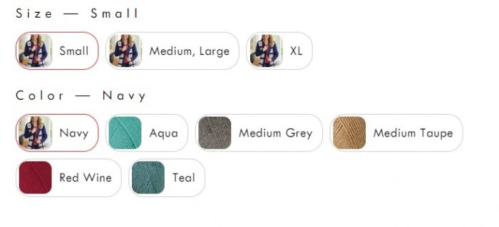 Yarn Colors and Sizes for the Granny Square Cardigan Sweater