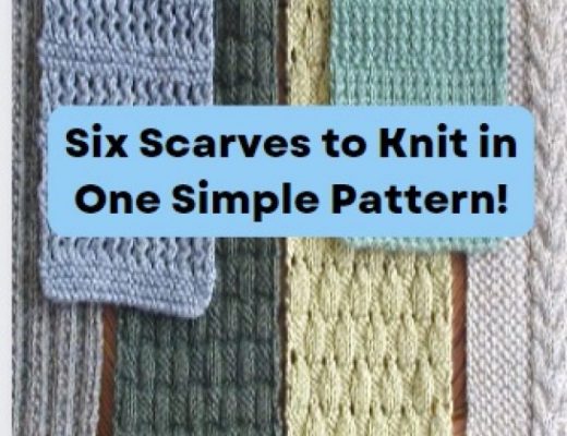 6 Simple Scarves Knit Pattern