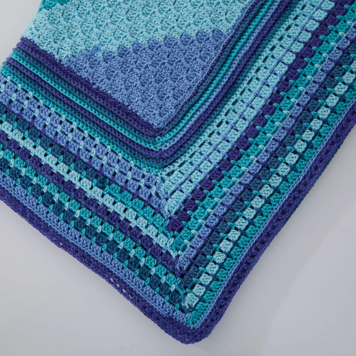 Blue Love Crochet Pattern Afghan Kit