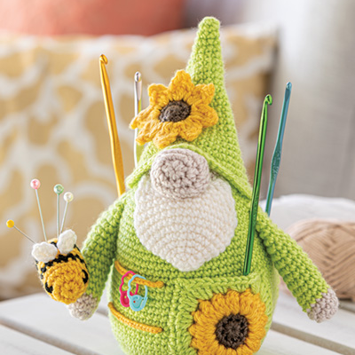 Crochet Gnome Caddy Holder Pattern