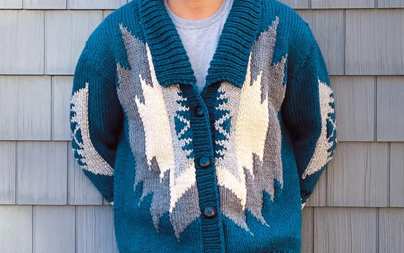 Knitting Pattern Blanket Coat Pattern Kit for Men or Women