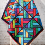 Tessellating Diamonds Quilt Pattern Stained Glass Quilt Pattern