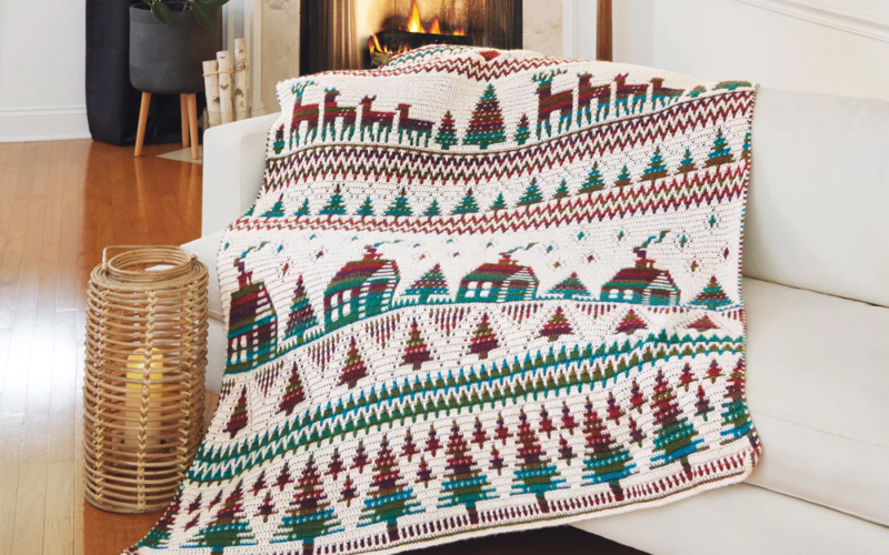 Sholach Afghan Crochet Kit Into the Woods