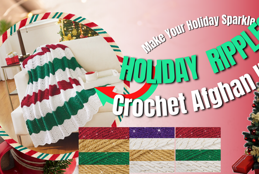 Crochet Holidays Ripple Afghan Kit