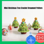 Mini Christmas Tree Crochet Ornament Pattern