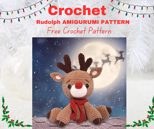 Download the Free Crochet Rudolph Amigurumi Pattern