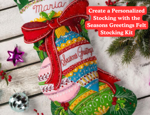 Create a Personalized Stocking with the Seasons Greetings Felt Stocking Kit