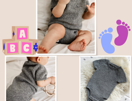 Baby Knitting Pattern Baby Onesie Knit Kit