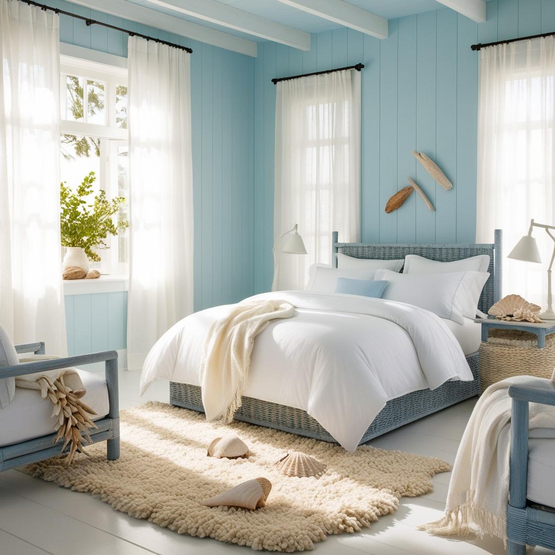 How to Create a Beautiful Blue Coastal Bedroom • Craftdrawer