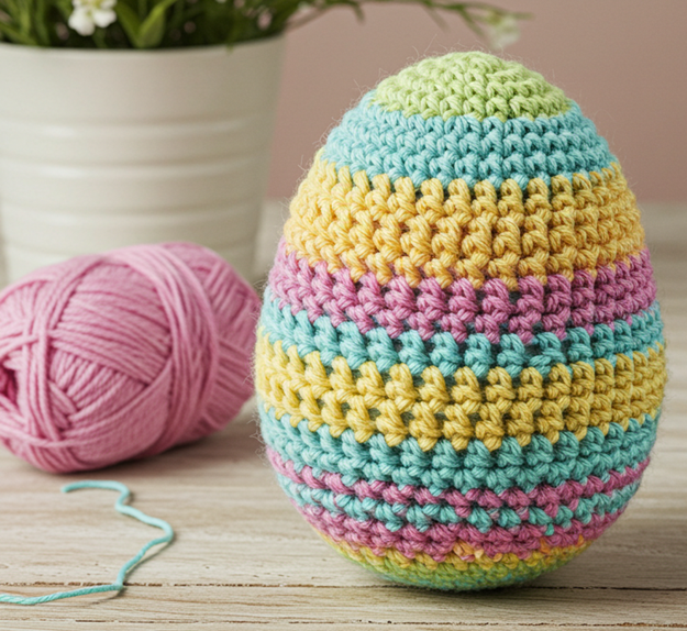 How to Crochet a Colorful Easter Egg Pattern