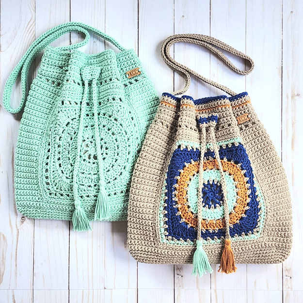 Crochet Drawstring Bag Pattern