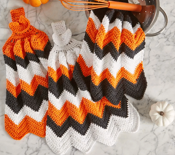 Halloween Towels Crochet Pattern Kit