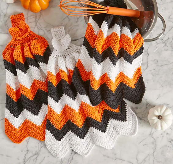 Halloween Towels Crochet Pattern Kit