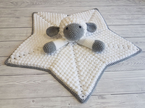 Lamb Crochet Baby Lovey