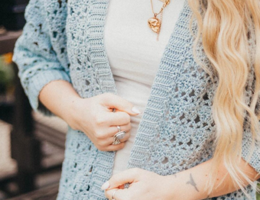 Stay light and breezy with the Suvi Summer Crochet Cardigan, made with soft, breathable Lion Brand Cottino yarn. Featuring openwork stitches, this cardigan is the perfect layering piece for cool summer nights—effortlessly stylish and comfortable for any warm-weather outfit.