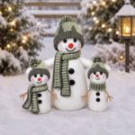 3 Piece Snow Family Crochet Kit