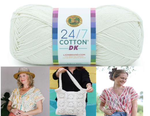 Lion Brand 24/7 Cotton DK Yarn Review: Best Colors, Projects & Ideas for Crochet and Knitting