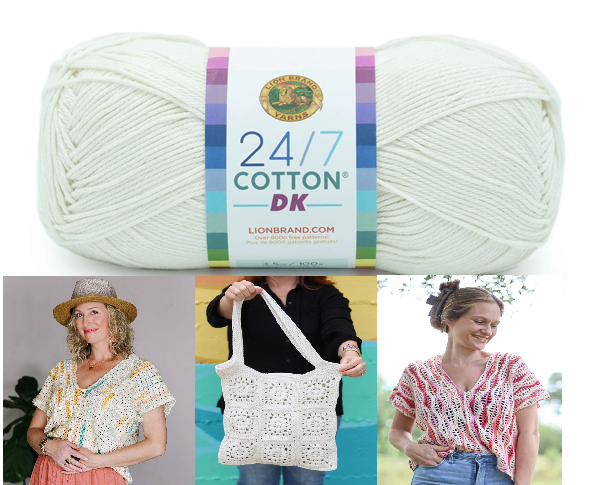 Lion Brand 24/7 Cotton DK Yarn Review: Best Colors, Projects & Ideas for Crochet and Knitting